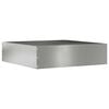 vidaXL Borde de C&eacute;sped Plateado 50 x 50 x 13 cm Acero Galvanizado