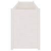 vidaXL Jardinera de madera maciza de pino blanco 200x50x70 cm