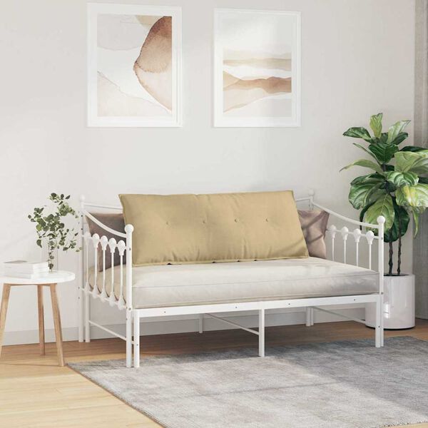 vidaXL Coj&iacute;n de Espalda Verde gris&aacute;ceo 120 x 50 cm Tela de pana