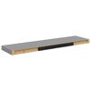 vidaXL Estante flotante de pared MDF gris 90x23,5x3,8 cm