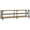 vidaXL Mueble de TV madera contrachapada roble Sonoma 160x40x50 cm