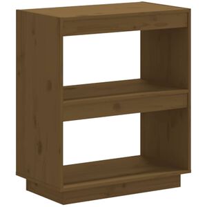 vidaXL Estanter&iacute;a madera maciza de pino marr&oacute;n miel 60x35x71 cm