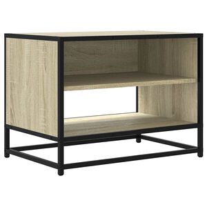 vidaXL Mueble TV metal y madera ingenier&iacute;a roble Sonoma 61x40x46 cm
