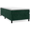 vidaXL Estructura de cama con somier terciopelo verde oscuro 80x200cm