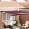 vidaXL Toldo retr&aacute;ctil manual burdeos 300x250 cm