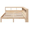 vidaXL Cama con estanter&iacute;a sin colch&oacute;n madera maciza de pino 140x190cm