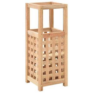 vidaXL Parag&uuml;ero de madera maciza de nogal 18x18x50 cm
