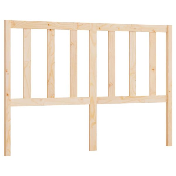 vidaXL Cabecero de cama madera maciza de pino 126x4x100 cm