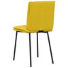 vidaXL Sillas de comedor 4 unidades terciopelo amarillo