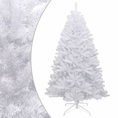 vidaXL Árbol de Navidad artificial con bisagras y nieve flocada 120 cm