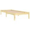 vidaXL Estructura de cama sin colch&oacute;n madera maciza 100x200 cm