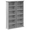 vidaXL Cabinet para CDs 2 uds. Sonoma gris 60 x 17 x 92 cm