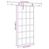 vidaXL Puerta corredera con herrajes negro 102x205 cm ESG vidrio