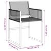 vidaXL Conjunto de Comedor de Jard&iacute;n 5 pcs Negro