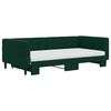 vidaXL Sof&aacute; cama nido con colch&oacute;n terciopelo verde oscuro 100x200 cm