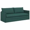 vidaXL Sof&aacute; 2 pcs Verde oscuro 196 x 82 x 85 cm tela