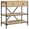 vidaXL Mesa consola madera de ingenier&iacute;a roble Sonoma 75x34,5x75 cm