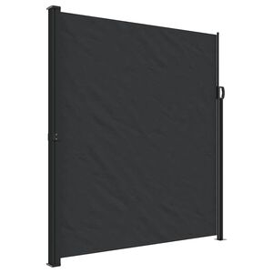 vidaXL Toldo lateral retr&aacute;ctil negro 220x500 cm