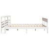 vidaXL Estructura de cama sin colch&oacute;n madera maciza blanca 120x190 cm