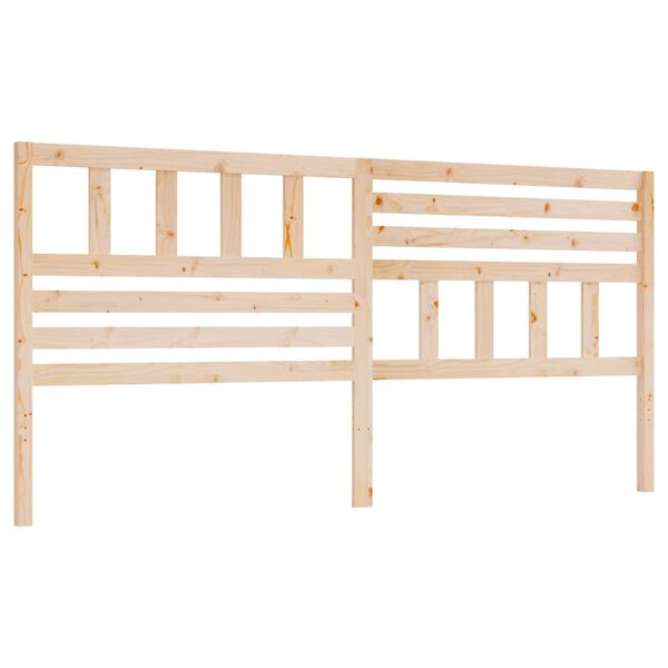 vidaXL Cabecero de cama madera maciza de pino 186x4x100 cm