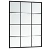 vidaXL Espejos de pared 2 uds metal negro 80x60 cm