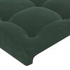vidaXL Cama box spring con colch&oacute;n terciopelo verde oscuro 140x190 cm