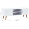 vidaXL Mueble para TV MDF blanco 120x40x46 cm
