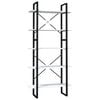 vidaXL Estantería 5 niveles madera de ingeniería blanca 80x30x175 cm