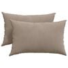 vidaXL Cojines de sof&aacute; 2 pcs Taup&eacute; 60 x 40 cm tela