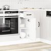 vidaXL Mueble bajo cocina Kalmar madera ingenier&iacute;a blanca alto brillo