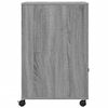 vidaXL Soporte para impresora con ruedas gris Sonoma 60x48x74 cm