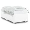 vidaXL Estructura de cama sin colch&oacute;n cuero sint&eacute;tico blanco 100x200cm