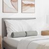 vidaXL Cojines Bolster 2 pcs Gris Claro &Oslash; 15 x 40 cm