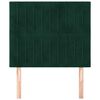 vidaXL Cabecero de cama verde oscuro 80x5x118/128 cm Terciopelo