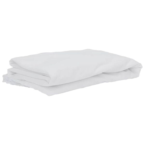 vidaXL Protector de colch&oacute;n impermeable blanco 140x220 cm