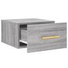 vidaXL Mesitas de noche de pared 2 uds color gris Sonoma 35x35x20 cm