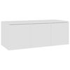 vidaXL Mueble para TV madera contrachapada blanco 80x34x30 cm