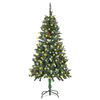 vidaXL &Aacute;rbol de Navidad artificial iluminado con luces y pi&ntilde;as 150 cm