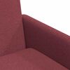 vidaXL Sillas de comedor 2 pcs Rojo vino tinto 57 x 67 x 95 cm tela