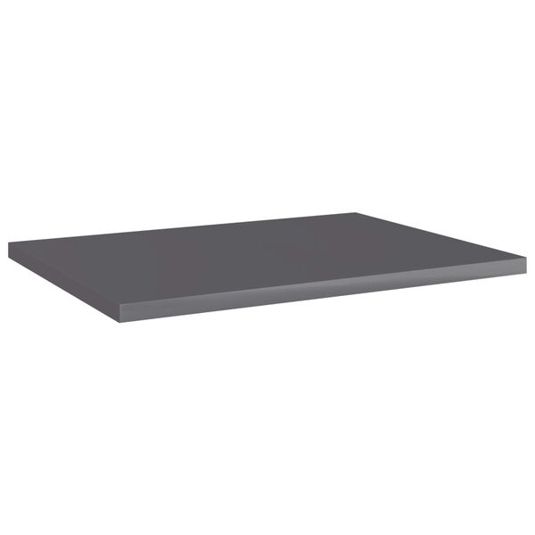 vidaXL Estante estanter&iacute;a 8 uds contrachapada gris brillo 40x30x1,5 cm