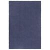 vidaXL Alfombra rectangular algod&oacute;n azul marino 120x180 cm