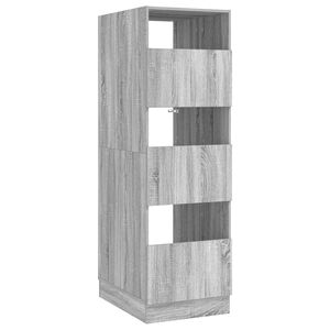 vidaXL Armario de lavander&iacute;a con puerta Gris Sonoma 50 x 68 x 162 cm