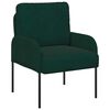 vidaXL Sof&aacute;s con coj&iacute;n 55cm Verde oscuro Madera contrachapada