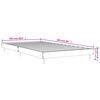 vidaXL Estructura de cama sin colchón madera marrón roble 100x200 cm