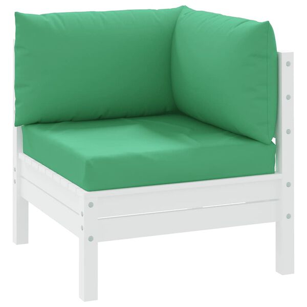 vidaXL Cojines para palets 3 unidades tela Oxford verde