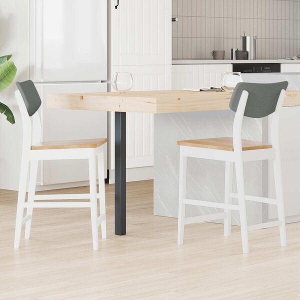 vidaXL Sillas de comedor 2 pcs 48 x 49 x 95 cm Madera de Caucho S&oacute;lido