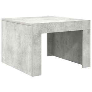 vidaXL Mesa de centro madera contrachapada gris hormig&oacute;n 50x50x35 cm