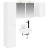 vidaXL Juego de muebles de ba&ntilde;o 5 uds. Blanco 33 x 34,5 x 160 cm