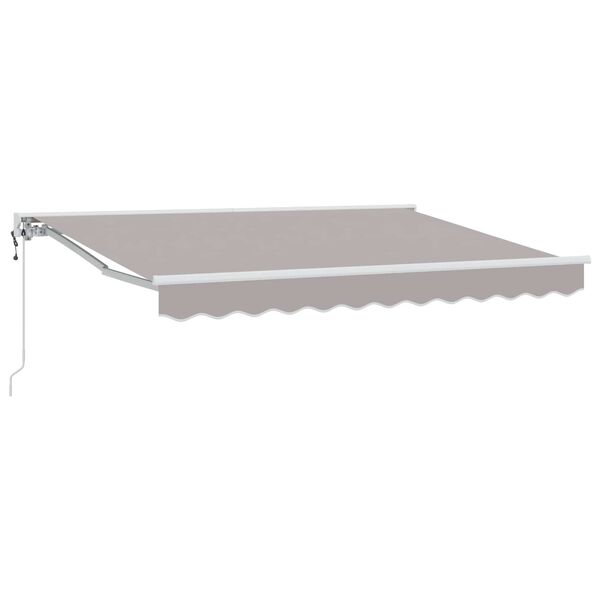 vidaXL Toldo Retr&aacute;ctil El&eacute;ctrico Gris Claro 3 x 2,5 m