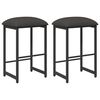 vidaXL Taburete de bar 2 uds. Gris oscuro 40 x 32 x 74 cm